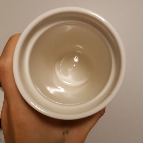 STARBUCKS floral blue and pink ceramic pink lid cup hot drink 12oz - Picture 5 of 7